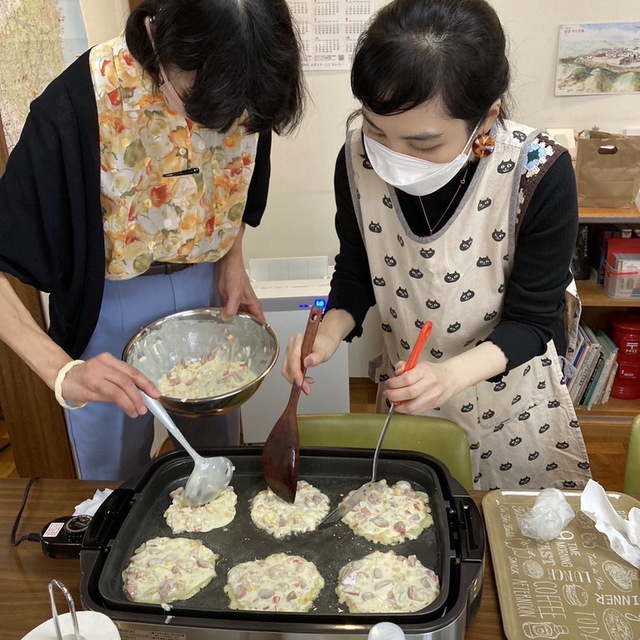 ９月の子どもの会、今回もみんなで笑って楽しい時間を過ごせました。
チーズ入りのチヂミも美味しかったです！