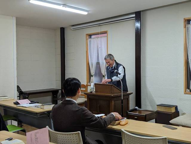 サンディさんの この一枚「2023年11月19日秋の伝道集会 トビー デベット先生をお招きして。」